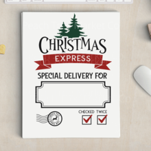 Personalized Santa Sack, Drawstring Santa Delivery Bag, Santa Bag for Kids
