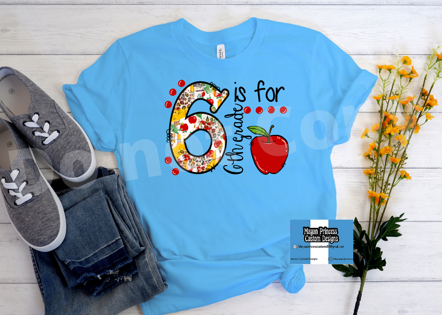 6 is for 6th grade | T shirt Youth