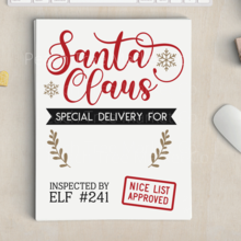 Personalized Santa Sack, Drawstring Santa Delivery Bag, Santa Bag for Kids