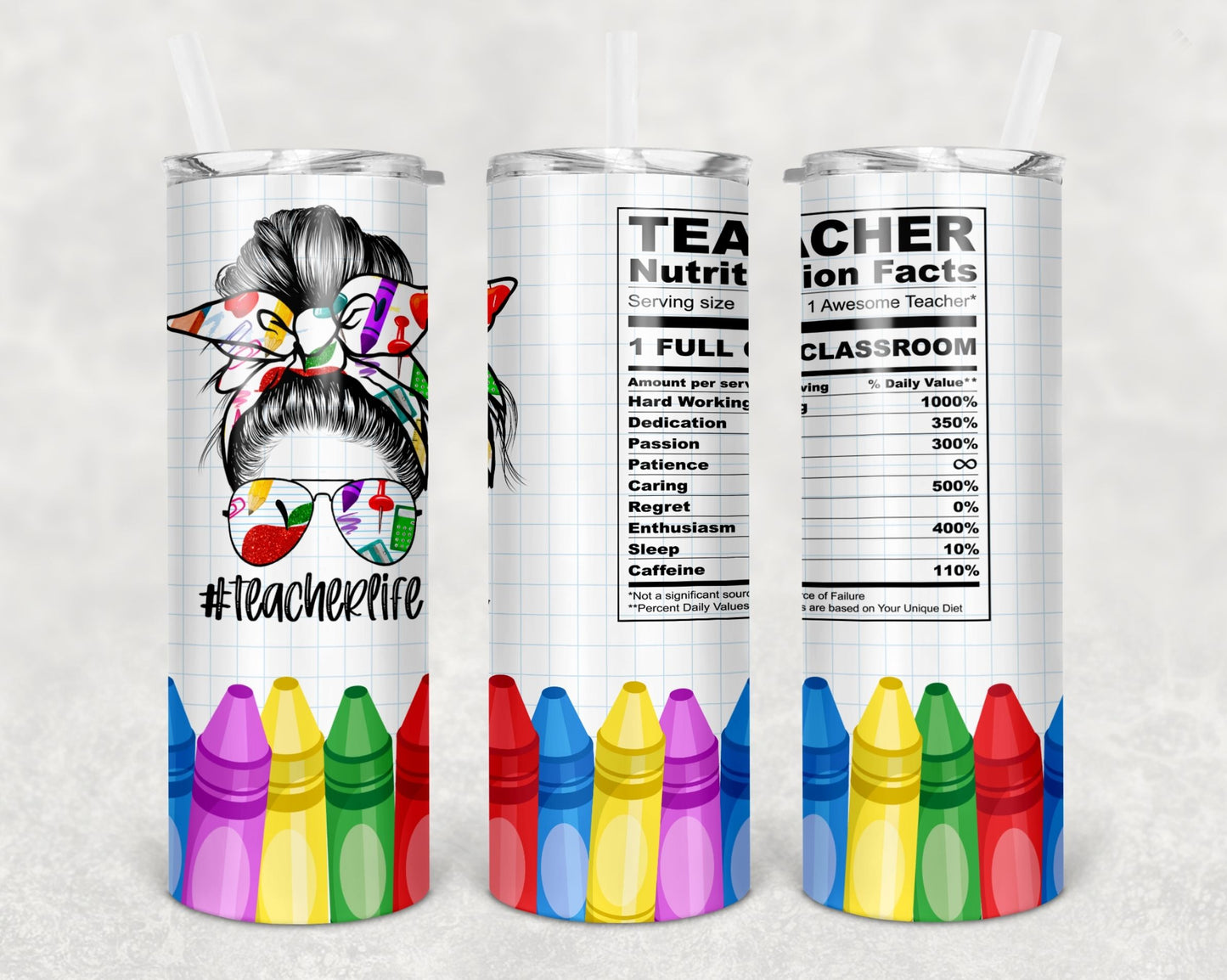 Teacher drink | 20 oz Skinny Tumbler Sublimation