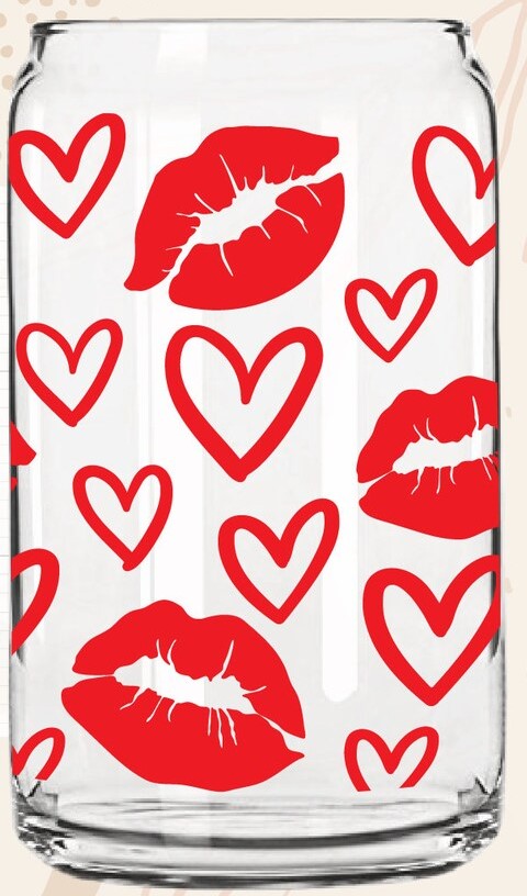 Kisses for you | Beer Glass Valentine's