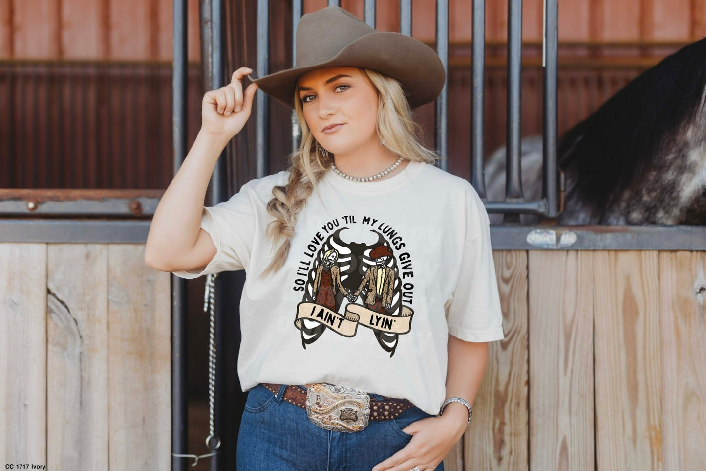 Love you till my lungs gives out | T shirt