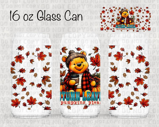 Autumn Leaves | Beer Glass Can