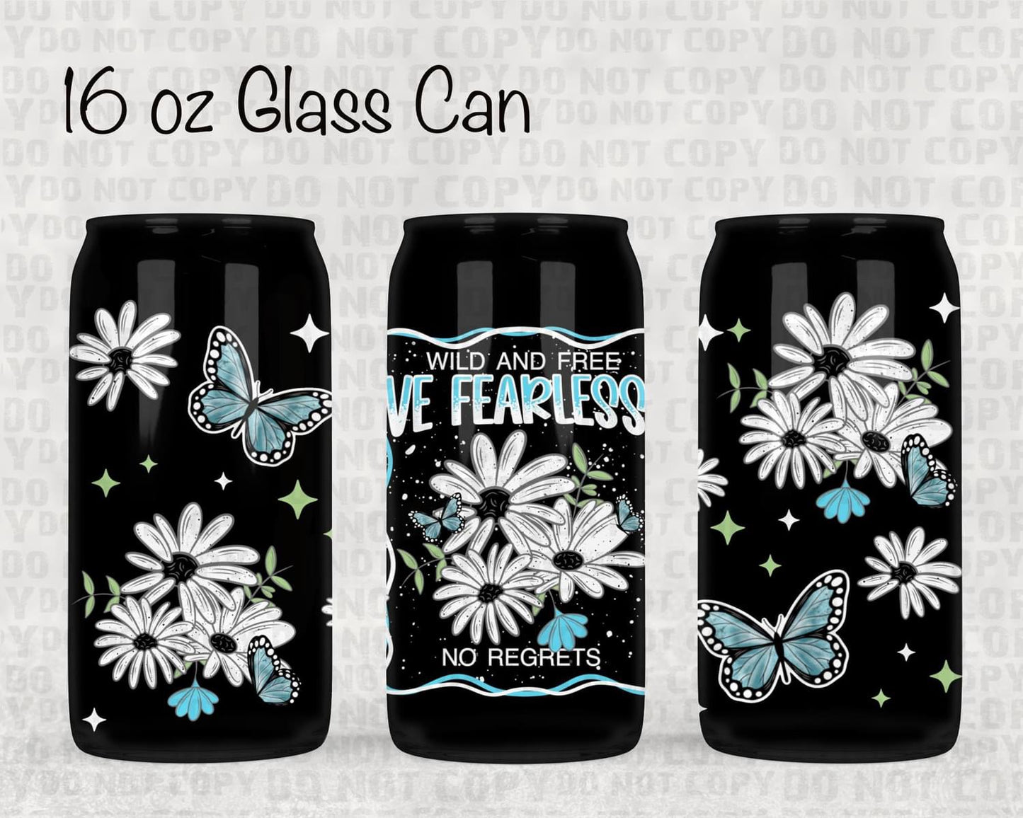 16 oz Wild and free | Beer Glass Summer