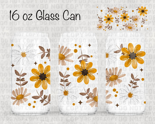 16 oz Sunflowers | Beer Glass Summer