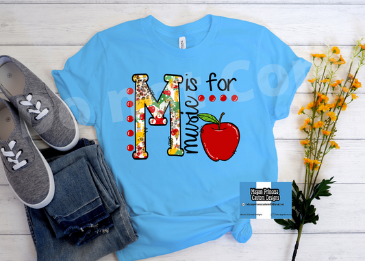 M is for Music | T shirt