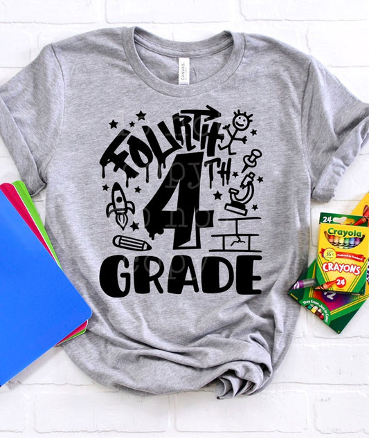Youth 4th grade graffiti | T shirt