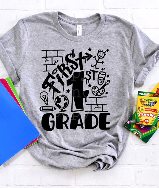 Youth 1st grade graffiti | T shirt