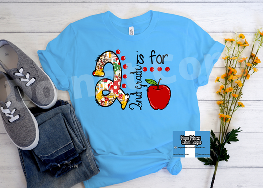 2 is for 2nd grade | T shirt Youth