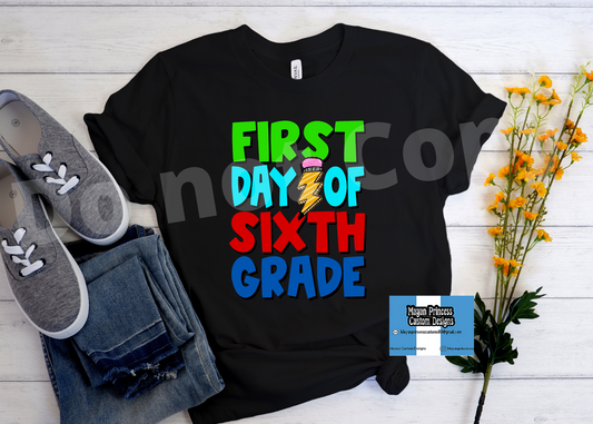 First day of 6th grade | Youth T shirt