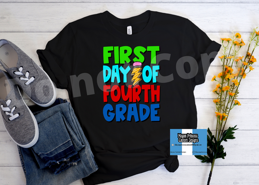 First day of 4th grade | Youth T shirt