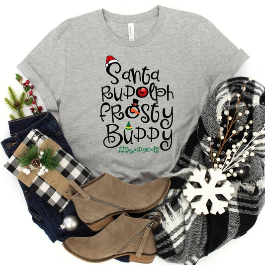 Santa friends bud | T shirt