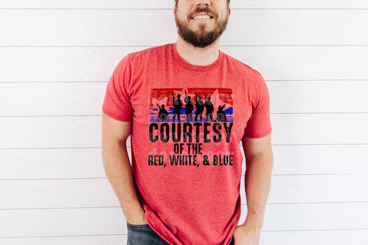 Courtesy of the Red, White, Blue | T shirt