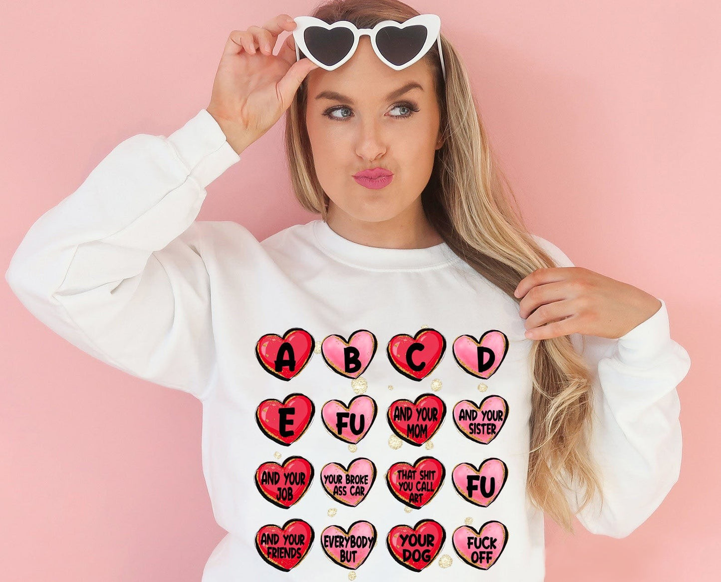 A,B,C,D,E,FU | T shirt Valentine's