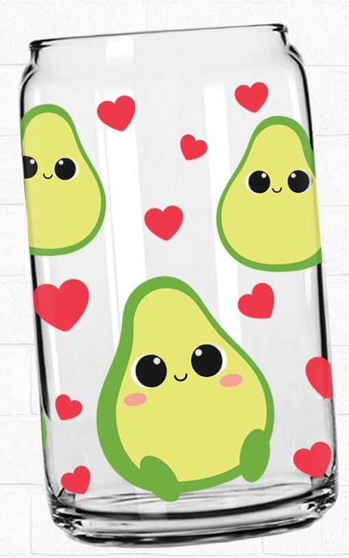 16 oz Avocado's | Beer Glass Valentine's