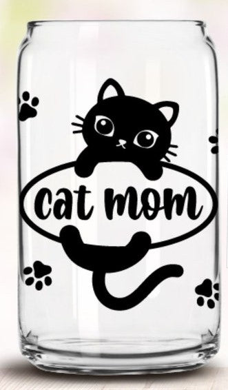 Cat mom | Beer Glass