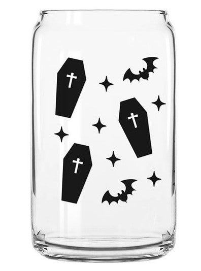 Coffin and bats | Beer Glass