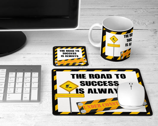 The road to success mouse pad