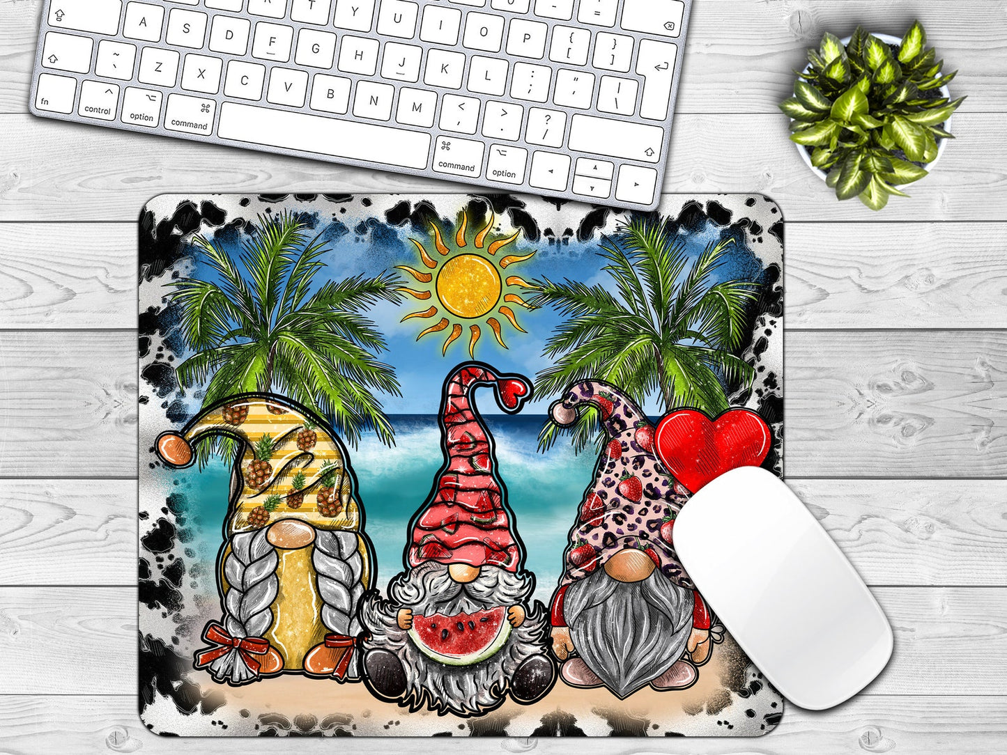 Summer Gnomes mouse pad