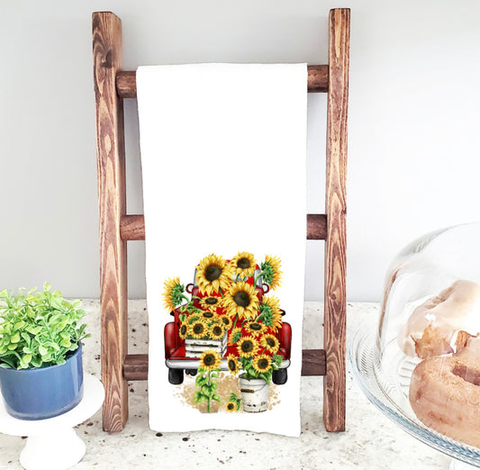 Sunflower truck | Kitchen Towel